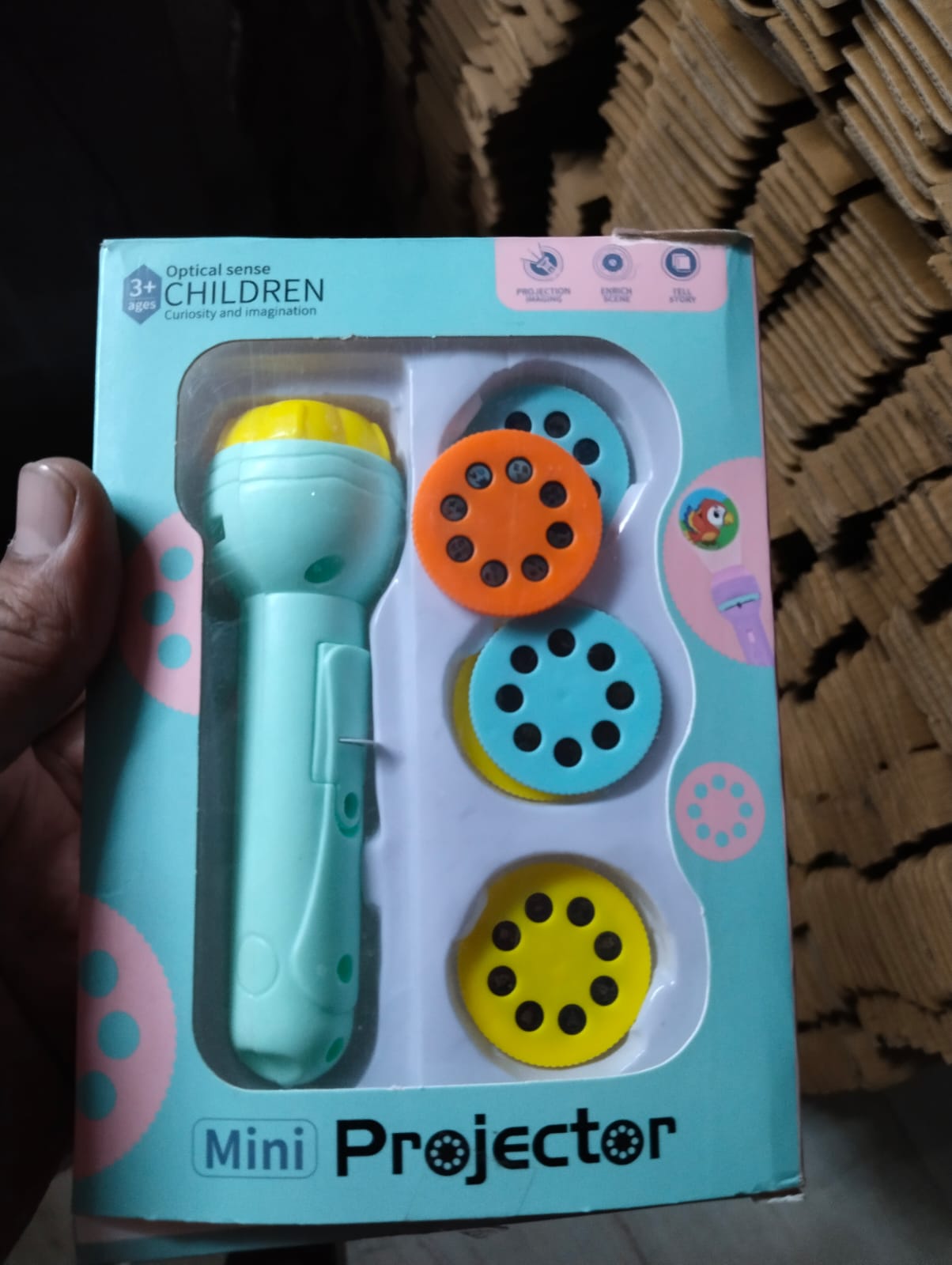 Urbannexa 6 Slides  Kids Cartoon Story Projector Flashlight Torch