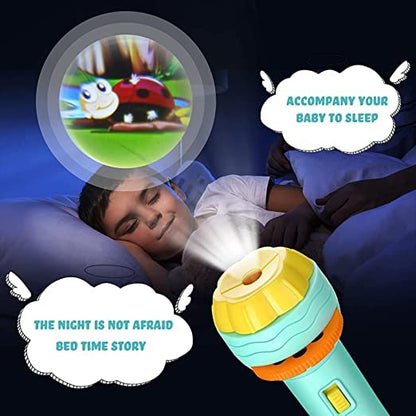 Urbannexa 6 Slides  Kids Cartoon Story Projector Flashlight Torch